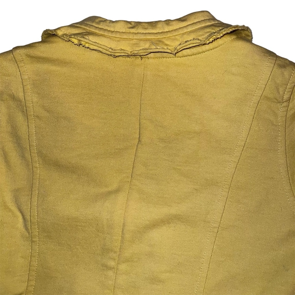 Nick & Mo Exclusive Collection Yellow Ruffle Hem Blazer Sz L - Picture 10 of 13